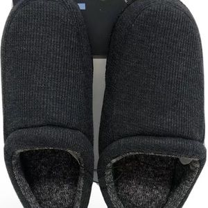 West Loop Men's Size Medium 9/10 Memory Foam Slippers Gray